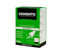 CABLEPELADO - Cemento Blanco en Polvo para Azulejos - Preparado de Cemento para Encolado y Fijación - Uso Interior y Exterior - Alta Adherencia para Suelos y Paredes - Formato 1 kg - Color Blanco