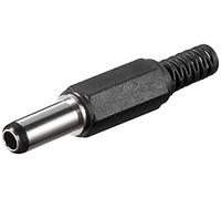 CABLEPELADO Conector alimentación CC | Compatible con CCTV, DVR, repetidores WLAN, Routers | Conexión Soldadura | MAX 50V 2A 100W | DC 5.5 x 2.5 mm | Macho