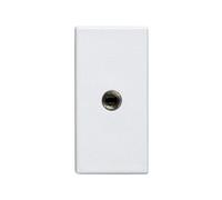 CABLEPELADO Conector mini jack 3.5mm medio elemento Simon 27 Play Blanco