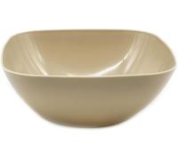 CABLEPELADO - Cuenco de plastico cuadrado para comida - bol - recipiente - plato - ensaladera - vasija - Libre BPA - lavavajillas - 2.7 Litros (Marrón)