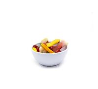 CABLEPELADO - Cuenco de plastico para comida - bol - recipiente - plato - ensaladera - vasija - Libre BPA - lavavajillas - microondas - 100 ml - color blanco