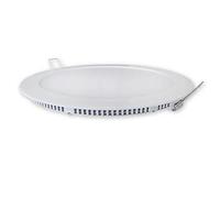 CABLEPELADO Downlight LED 18W redondo | extraplano para empotrar | Aro blanco aluminio | Medida 225mm | Luz Cálida 2800-3200 K | 1600 Lumens