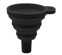 CABLEPELADO - Embudo Plegable de Silicona 11cm - Embudo Flexible para Aceites, Refrigerantes y Líquidos - Resistente al Calor, Fácil de Almacenar (negro)