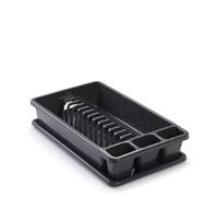 CABLEPELADO Escurreplato de plastico Mediano - 2 modulos - Bandeja Anti-Goteo - Resistente PP5 - Gran Capacidad - Ligero -Disponible - Color Negro