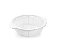 CABLEPELADO Escurridor Verduras plastico, Escurridor Pasta, Colador de Cocina, Colador de Drenaje, Escurridor de Cocina, Diámetro Superior 31 cm, Plástico, Libre de BPA, Apto Lavavajillas, Blanco
