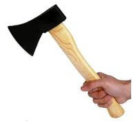 CABLEPELADO Hacha Pequeña de 600 g con Mango de Madera, Hacha Vizcaína, Hacha de Tala Universal, Mini Hacha, Hacha pequeña, Cabeza de Acero al Carbono, Longitud 36 cm, Peso 600 gramos