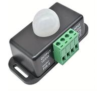 CABLEPELADO Interruptor con Sensor de Movimiento, Controlador de Interruptor LED con Sensor PIR, Apto para Tiras de luz LED, 12-24V, Corriente máxima 6A, Rango 8 Metros, Retardo 1-10 min Ajustable