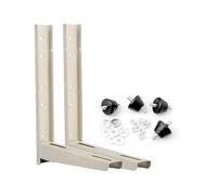 CABLEPELADO - Juego de Soportes de Escuadra para Aire Acondicionado | Estructura Soldada de 500 x 400 mm | Capacidad de Carga hasta 150 kg | Incluye Pack de 4 Antivibradores y Herrajes