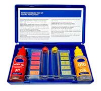 CABLEPELADO - Kit Medidor de Cloro y pH para Piscinas - Test Kit de Agua con Reactivos Líquidos - Incluye Escalas de Color y Tubos de Medición - Para Piscinas, Spas y Acuarios