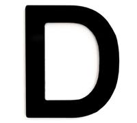 CABLEPELADO Letra D de metal adhesivo, letra de acero inoxidable, para señalización de vivienda, uso en exteriores e interiores, adecuado para paredes, fachadas, portales o puertas, 7,5 cm