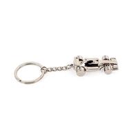 CABLEPELADO Llavero coche Fórmula 1 metálico - Llavero F1 miniatura coche carreras, regalo para fanáticos del automovilismo, llavero de metal resistente, accesorio compacto