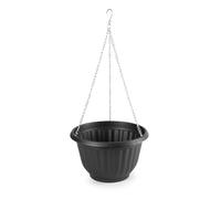 CABLEPELADO Macetero Colgante, Maceta Suspendida, Jardinera Colgante, Diámetro Superior: 20 cm, Plástico, Negro