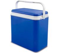 CABLEPELADO - Nevera Rígida Portátil de 36 L | Aislamiento Térmico de Alta Densidad | Capacidad para Botellas de 2 litros | Asa Ergonómica y Cierre Hermético | 45 x 41 x 26 cm | Azul y Blanco