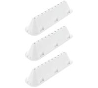 CABLEPELADO - Pack de 3 Aletas de Tambor para Lavadora | Bateaguas de 17,5 x 4,7 x 4 cm | Compatible con Vestel, Whirlpool, Indesit, Haier y Bauknecht | Color Blanco