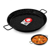 CABLEPELADO Paellera Valenciana Esmaltada 30 cm Especial Inducción, Antiadherente, Resistente y Fácil Limpieza, Ideal para 2-3 Personas, Paellas Sabor Tradicional