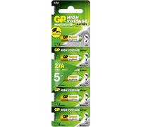 CABLEPELADO Pilas alcalinas GP 27A, A27, CA22, E27, EL-812, EL812, G27A, GP27A, L828, MN27 | 12V | 27A | Apto para para su Uso en mandos a Distancia, Sistemas de Seguridad | 5 Unidades