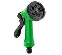 CABLEPELADO Pistola de Riego con 5 Modos de Pulverización | Boquilla Ajustable y Rotación 360° | Conector Universal para Mangueras Estándar | Empuñadura Ergonómica Antideslizante