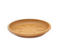 CABLEPELADO Plato Maceta 22 cm, Plato plastico 22 cm para macetas de 19 cm de Base, Plato Maceta de jardín, PP Alta Resistencia, Compatible con macetas de máximo 19 cm de Base, Marrón