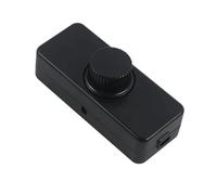 CABLEPELADO Potenciómetro Regulador de Luz con Interruptor - Dimmer LED, Control de Intensidad 12V-24V DC, Atenuador para Tiras LED, Potencia 8A 196W Máx, Conexión por Tornillo