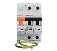 CABLEPELADO Protección combinada sobretensiones IGA permanente + transitoria, Protector contra sobretensiones, Norma EN50550, 230V/AC, Tipo 2, Clase C 15kA lmax, Poder de corte: 1000A, 63 Amperios