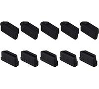 CABLEPELADO Protector de Puerto HDMI | Tapones Antipolvo de Silicona | Compatible Con Ordenadores, Televisión, etc | Negro | 10 Unidades