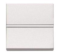 CABLEPELADO - Pulsador Ancho Basculante 16A 250V | Conmutador con Embornamiento Rápido | Compatible con Serie Niessen Zenit | Blanco