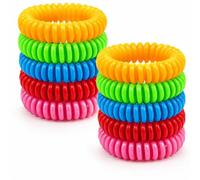 CABLEPELADO Pulseras Antimosquitos Pack 10 | Pulsera Repelente de Mosquitos con Citronela y Menta | Ajustables, Impermeables | Para Niños y Adultos | Camping, Playa, Jardín, Viajes