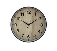 CABLEPELADO - Reloj de Pared - Mecanismo Cuarzo - Decorativo - Oficina - hogar - Cocina - medidor Tiempo - silencioso - Estilo Madera Vintage - 25 cm - Marron Oscuro
