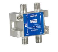 CABLEPELADO Repartidor de 3 Salidas, Distribuidor 3 Salidas, Repartidor Serie Class A, 5-230 MHz, Apto para Bandas de frecuencia Dab, FI, FM, UHF, VHF, Incluye 4 Conectores F, 3 Salidas