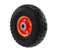 CABLEPELADO Rueda maciza de carretilla anti-pinchazos 100 Kg diametro 26 Negro