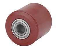 CABLEPELADO Rueda transpaleta rodillo, Rueda de carretilla elevadora manual, Rueda de carga para transpaleta, Diámetro 82 mm, Ancho banda 60 mm, Diámetro buje 20, Capacidad carga 450 Kg, Poliuretano