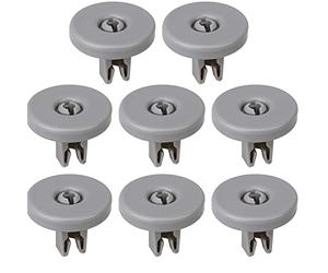 CABLEPELADO Ruedas para cesto inferior de lavavajillas | Ruedecillas Lavavajillas | Cesto Inferior lavavajillas | Diámetro 40 mm | Pack de 8 ruedas | Compatible con Zanussi, AEG, Electrolux