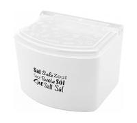 CABLEPELADO - Salero plastico con tapa - recipiente sal - Fabricado en Plástico - Tamaño Cocina - se puede colgar - Blanco