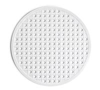 CABLEPELADO Salvaplatos para Fregadero, Protector de Fregadero, Rejilla para Fregadero, Salvaplatos de plástico, Alfombrilla de Fregadero, Tapete para Fregadero, 32 cm diámetro, Blanco
