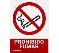 CABLEPELADO Señal prohibido fumar, Cartel de No Fumar, Placa de Prohibición de F, umar, Rótulo Prohibido Fumar, Señal de No Fumar de PVC, PVC 0,7mm, 30x40cm