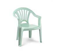 CABLEPELADO Silla Infantil de Plástico para Jardín, Terraza, Patio y Camping - Apta para Niños, Altura Total 49.5 cm, Verde