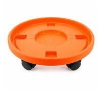CABLEPELADO Soporte para Bombona de Butano con 4 Ruedas Giratorias 360° Ø33,5 cm | Carro Rodante para Bombonas de Gas Propano | Plataforma Circular Multiuso para Macetas, Garrafas y Cubos