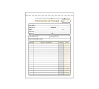 CABLEPELADO Talonario pedidos | Libro propuesta de pedido | Original + 1 copia | Autocopiativo | Encolados sin matriz de corte | Tamaño A5 - (15 cm x 10.5 cm) | Castellano | 25 Juegos (50 hojas)