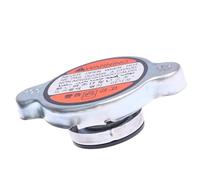 CABLEPELADO Tapa de Radiador 1.1 Bar, Tapón Radiador Alta Presión, Tapón de Radiador para Coche, Aluminio y Caucho, Plateado, Compatible con Varios Modelos de Automóvil 2.5 cm Alto x 6.4 cm Ancho
