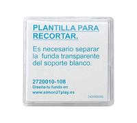 CABLEPELADO Tecla para mecanismos de mando antibacteriana Simon 27 Play | 2720010-108 | 45x45 mm | 1 elemento | Acabado Transparente | Simon 27 Play