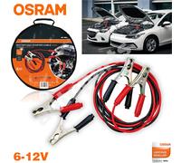 Cables Arranque Batería 150A Motor Osram Con Terminales Coches y 6V 12V 2,5m