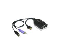 Cables ATEN KA7168-AX HDMI USB Virtual MediaKVM - Negro - Conector RJ-45, USB A, HDMI