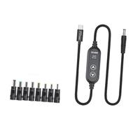 Cables de activación flexibles, revestimiento de PVC de 1, 2 m, cable de suministro de energía de 65W, cable de alimentación para perros para portátiles para entusiastas digitales, corriente directa