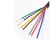 Cables de alta tensión de silicona, Cable de cobre sólido for canalización de potencia, 2-8 núcleos, 2 m/5 m, calibre 11-25 AWG, caucho de silicona(8 Cores,24AWG(0.2mm2))