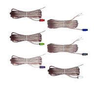 Cables de altavoz 6 Pieces Speaker Cables Wires Cords Red Gray With Connector Compatible With Samsung Home Cinema Theater