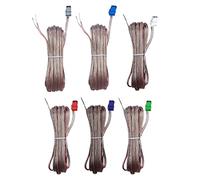Cables de altavoz 6x 2 Pin Speaker Cables Sound Wires Cords Red Gray Compatible With Sony Home Cinema Theater