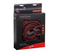 Dynavox Perfect Sound Cable de altavoz, par, cable de altavoz flexible de alta gama con conectores tipo banana, preensamblado, color negro/rojo, longitud 5 m