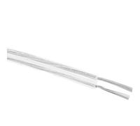 Cables De Audio for Altavoz con Aislamiento PVC, 5/10/20/30/50/10M, 22/20/18 AWG, Soldadura Luz Neón Flexible, Cable Extensión Tira 2 Pines Plateado Transparente(Transparent 10m,18 AWG)
