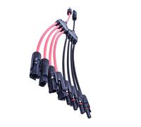 Cables de conector en Y de placa solar de 10 AWG, conector de placa solar de energía sostenible, instalación sencilla para doble conexión de cable simple