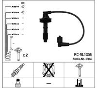NGK Juego de cables de encendido 6304